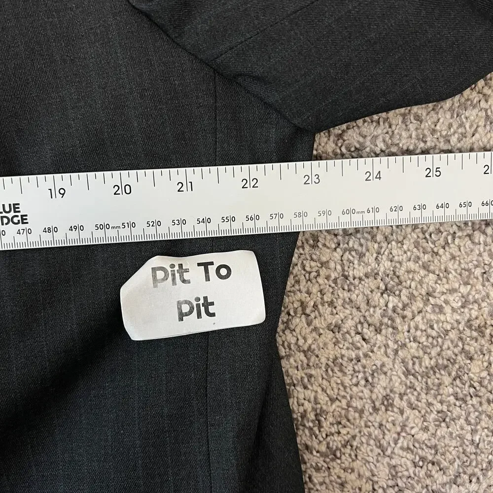 Banana Republic Mens 46R Preppy Minimalist Professional Office Pinstripe Blazer‎